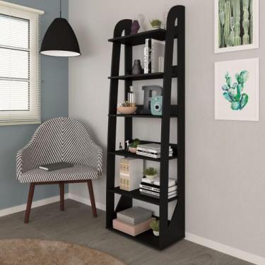 Imagem de Estante para Livros Livreiro 6 Nichos Artely Floripa, Preto