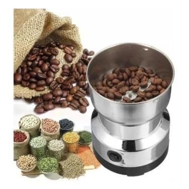 Imagem de Moedor de Café Elétrico Triturador 150g Portátil Aço Inox 110V - Moedo