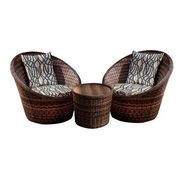 Imagem de Conjunto De Poltronas Bola 2 Poltronas + 1 Mesa Centro