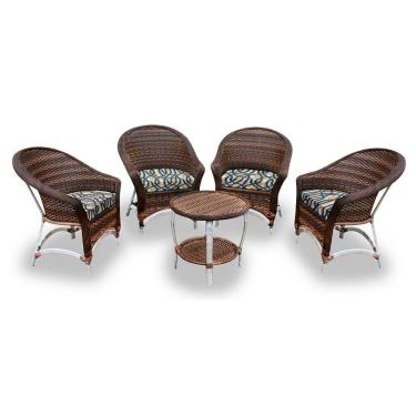 Imagem de Conjunto De Poltronas Alumínio 4 Poltronas + 1 Mesa Centro