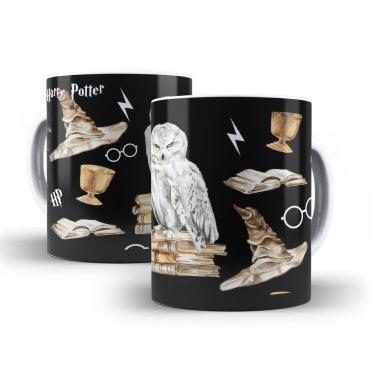 Imagem de Caneca Estilo Harry Potter Modelo Ff Em Cerâmica Branca 325ml