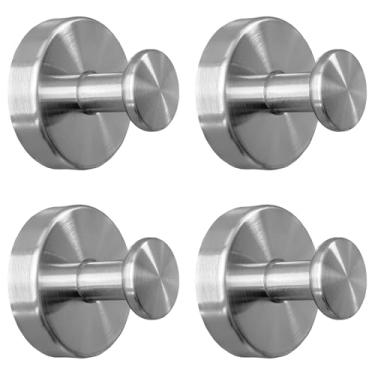 Imagem de Ganchos de ventosa para chuveiro, ganchos de toalha de chuveiro removíveis para banheiro, cozinha, vidro, espelho, azulejo - ganchos de parede sem broca para pendurar roupão, bucha - à prova d'água e