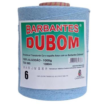 Imagem de Barbante Dubom Azul Bebê - 1 Kg - Fio 6 - Barbantes DUBOM