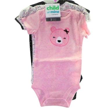 Imagem de Kit Com 3 Bodies Infantil - Child Of Mine By Carter's, 6-12 meses