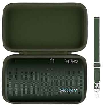Imagem de co2CREA Capa rígida de substituição para alto-falante Bluetooth portátil sem fio Sony ULT Field 3 (capa verde militar)