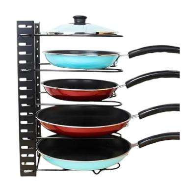 Imagem de Organizador de Panelas e Utensílios, 38 cm x 30 cm x 20 cm, 5 Camadas, Ferro, Preto