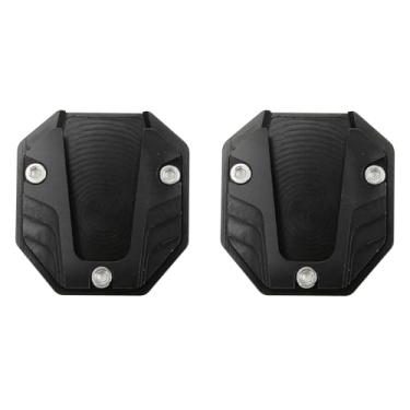Imagem de 2PCS Motocicleta Lateral LIGADA DE STAND STAND para Estacionamento Estável Em Superfícies Macias Liga DE Alumínio Com Oxidação Anódica Placa Lateral Placa Lateral Placa DE Alta