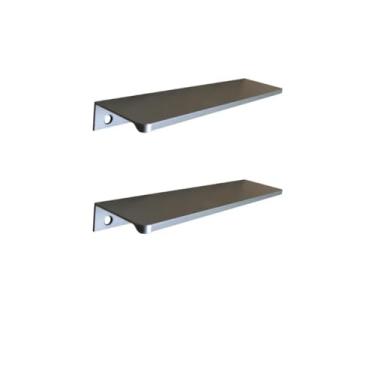 Imagem de 02 Puxador Móveis Slim Alternativa 8015 Alumínio 64mm Bronze Cor Inox Escovado (bronze)