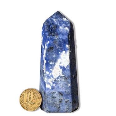 Imagem de Ponta Sodalita Gerador Pedra Natural 8 a 9cm 120g Classe B - Cristaisd