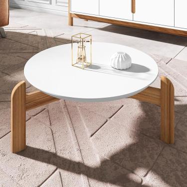 Imagem de Mesa De Centro Chris Branco Cedro
