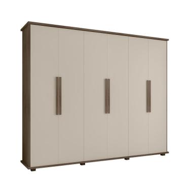 Imagem de Roupeiro 6 Portas Bérgamo Freijó Off White