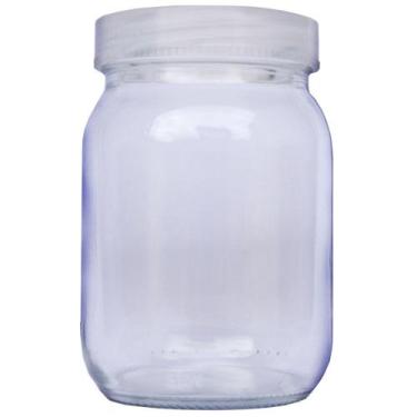 Imagem de Kit com 15 Potes de Vidro para Armazenar Leite Materno 200ml - Super M