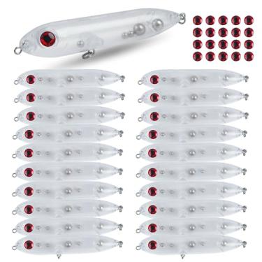 Imagem de Isca flutuante de linha de chocalho de peixe-gato para pesca-gato, sem pintura, assustador, chocalho, boias estilo dragão demônio, iscas de pesca em branco para pesca em plataforma Santee, pacote com