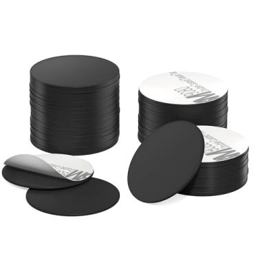 Imagem de 100 etiquetas NFC em branco NTAG215 cartões de moeda programáveis NFC 215 chip preto redondo com suporte adesivo, compatível com iPhone TagMo para todos os telefones habilitados e dispositivos NFC