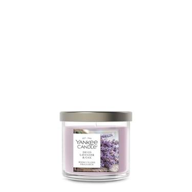 Imagem de Yankee Candle Perfume de lavanda seca e carvalho, assinatura 122 g pequeno copo único vela de pavio único, mais de 20 horas de tempo de queima