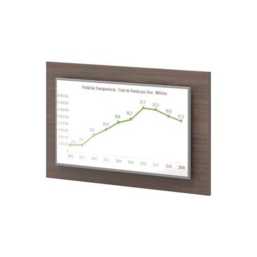 Imagem de Painel Para 40 Polegadas Freijo Preto