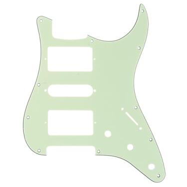 Imagem de Musiclily Pro 11 Furos Escudo HSH Pickguard Strato para Guitarra Fender EUA/Mexicana Made Stratocaster Standard Estilo Moderno, 3 Camadas Mint Green