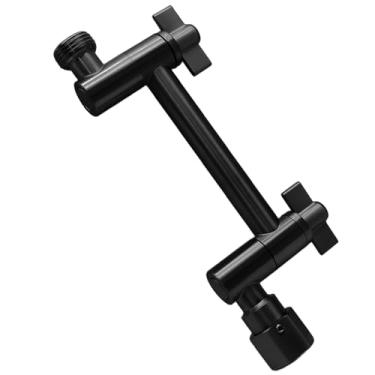 Imagem de Litoexpe Braço de extensão de chuveiro de 10 cm, extensor de braço de chuveiro ajustável de latão para chuva e chuveiro portátil, prata