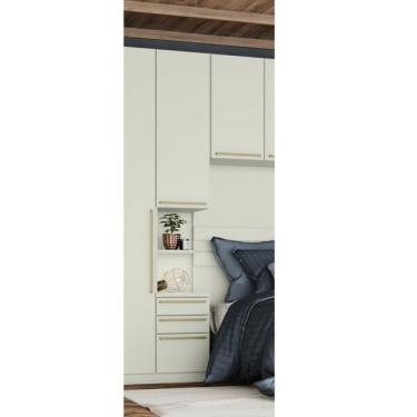 Imagem de Mesa De Cabeceira Modulada 02 Portas 03 Gavetas Seletto Henn