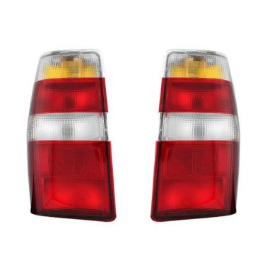 Imagem de Par Lanterna Bicolor Fiorino 2004 2005 2006 2007 2008 2009 - Garagem O