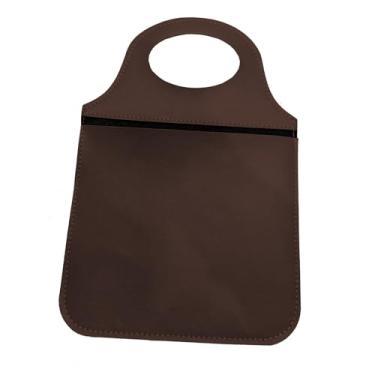 Imagem de Lixeira Porta Lixo para Carro Elegante Marrom