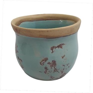 Imagem de Cachepôt Seleta Capri Cor Azul 10 X 12 Cm - Anahí