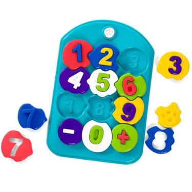 Imagem de Brinquedo de Encaixar Puzzle Mania Números - Ta Te Ti 25 Peças, U