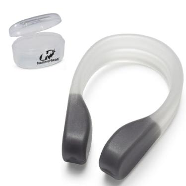 Imagem de Protetor De Nariz Para Natação Clipe Nasal De Silicone com Estojo Vedação Confortável Acessório Piscina Treino Adulto Leve Universal Mergulho Treino Nado Piscina Praia Hidroginástica (Preto)