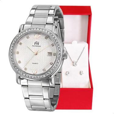 Imagem de Relógio Champion Ana Hickmann Analógico Aço Prata Prova D'Água AH28615