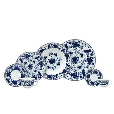 Imagem de Serviço de Jantar, Chá e Café 28 peças em Porcelana, Modelo Izabel, com Saliência nas Extremidades, Decoração Folhagem, Porcelana Schmidt