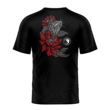 Imagem de Camiseta Town & Country Classic Koi Fish And Flowers Branco-Masculino