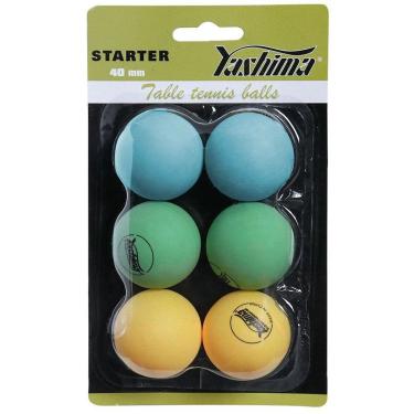 Imagem de Bola de Tênis de Mesa Yashima com 06 Bolas Color-Unissex