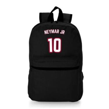 Imagem de Bolsa Mochila Escolar Academia Reforçada Neymar Menino - Bellvi, Preto