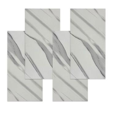 Imagem de Placa Autocolante Vinílica Parede 3D Mármore Carrara 1M2