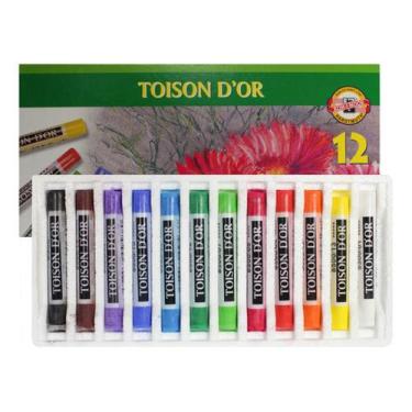 Imagem de Giz Pastel Seco Toison D'or C/12 Cores Koh-i-noor 8512
