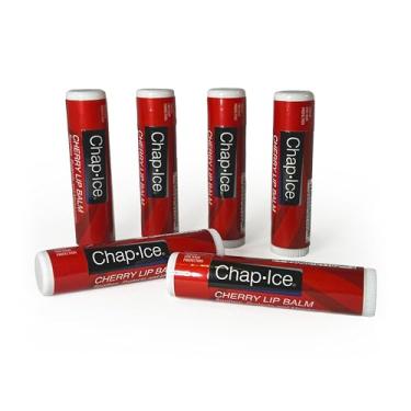 Imagem de Chap-Ice Protetor labial tradicional Full-Stick com FPS - 6 unidades (6 unidades, cereja (SPF-4))