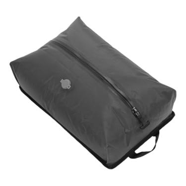 Imagem de Cryfokt Sacos de Armazenamento a Vácuo para Viagem, 16L de Grande Capacidade 70D Saco de Compressão a Vácuo TPU, Cubos de Embalagem de Vedação Portátil para Mochila de Mala (GREY)