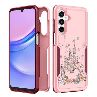 Imagem de Plakill Capa de telefone feminina para Galaxy A14 5G - capa feminina fofa kawaii estética design exclusivo flores castelo resistente à prova de choque militar adolescentes para Samsung Galaxy A14 5G
