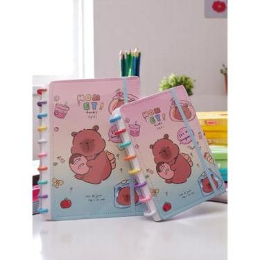 Imagem de Caderno de Disco inteligente Capa Dura Capivara Disco B5 e A5 com 80 f