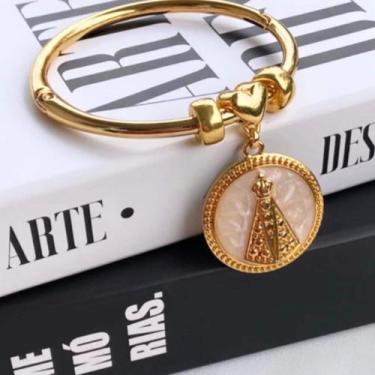 Imagem de Bracelete Nossa Senhora Aparecida - Banhado em Ouro 18k - Tri Gata Sem