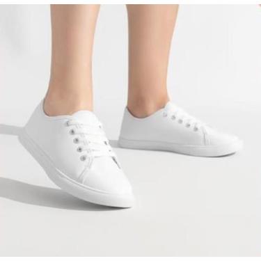 Imagem de sapatilha feminino - sem marca, Branco, 36