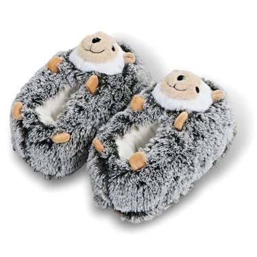 Imagem de ooohyeah Pantufas Femininas De Espuma Felpuda Com Estampa Animais, Fofas, Engraçadas E Antiderrapantes Para Mulheres, Biscuit The Hedge, Tamanho 9-11