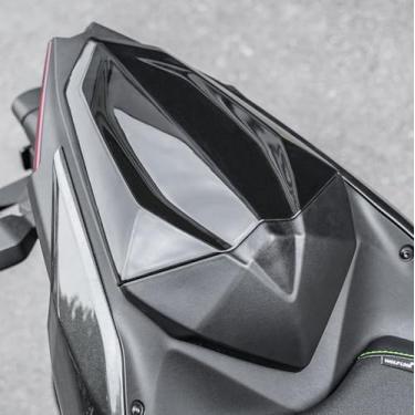 Imagem de Capa de proteção para assento traseiro de motocicleta compatível com Ninja 500 Z500 2024 2025 Carenagem de assento solo de passageiro traseiro, preta
