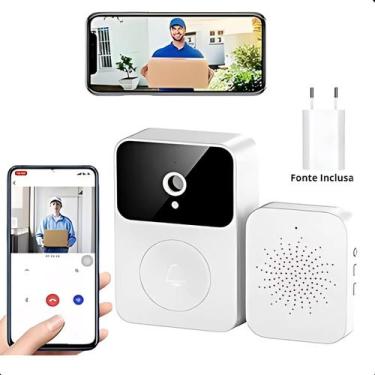 Imagem de Campainha Wi-Fi Residencial com Áudio em Tempo Real e Câmera - ASAF