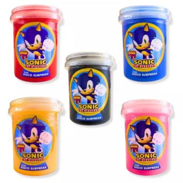 Imagem de 5X SLIME GELELÉ SONIC COM DISCO SURPRESA - 152G - SORTIDO