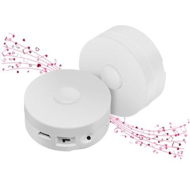 Imagem de XLW Gravador de voz com mensagem de 195 segundos, botão de gravação de voz, grava mensagens personalizadas para artesanato, urso de pelúcia, boneca, travesseiro e Natal, Halloween, Ano Novo, presentes