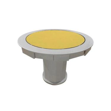 Imagem de Mesa de Carteado com Gavetas e Porta copos Nude - 1,37x0,80 - Sem xadr