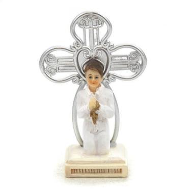 Imagem de Imagem Lembranças 1 Eucaristia Menino Importada Resina 8Cm - Amém Deco
