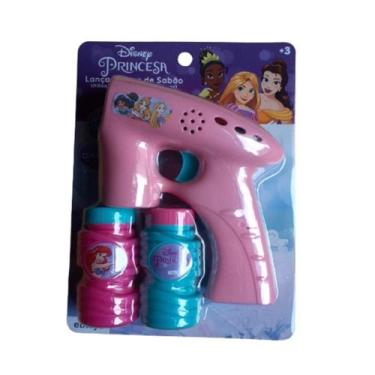 Imagem de Lança Bolhas Princesas com Luz - Brinquedo Elétrico - Rosa - Etitoys
