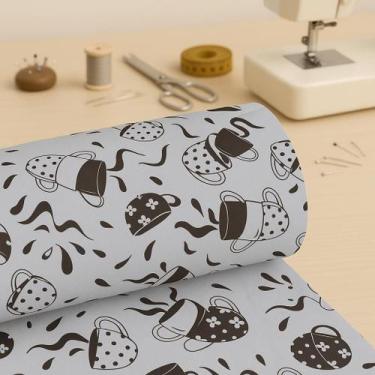 Imagem de Tecido Oxford Medida 5,00 Metros Estampado Natal Limão Siciliano Cupca